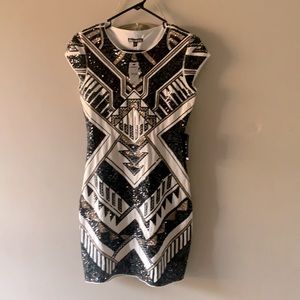 Sequin Aztec dress
